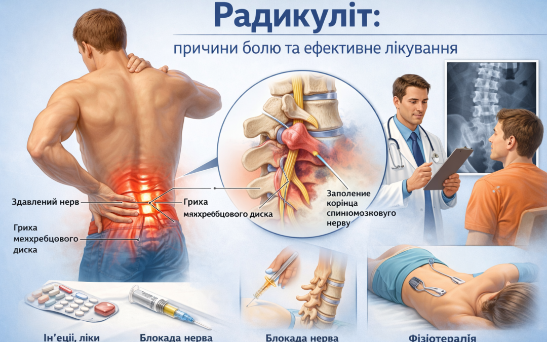 Радикуліт причини болю та ефективне лікування